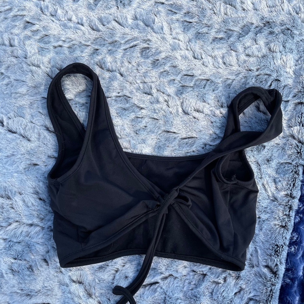 Butterfly black crop top.